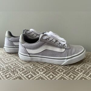 Vans Gray and White Casual Sneakers